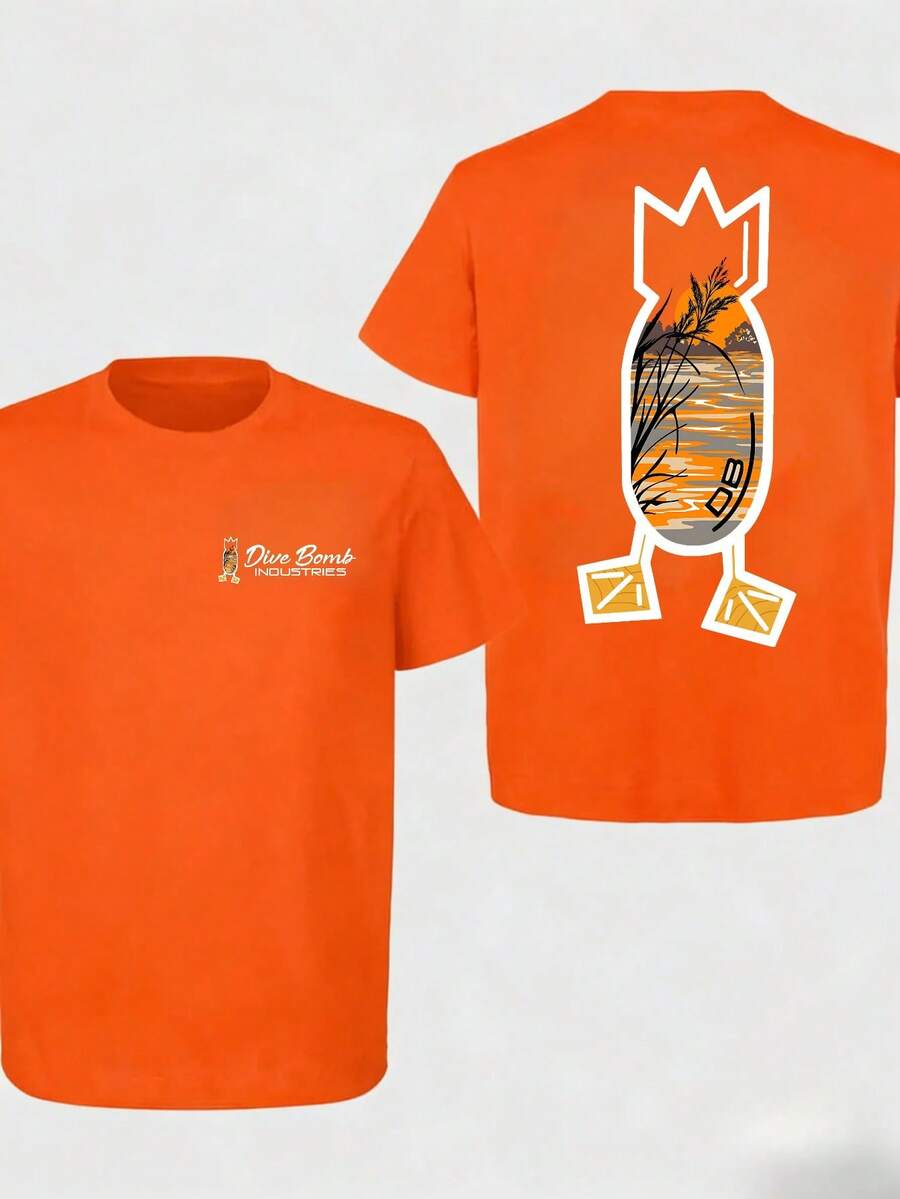 Outdoor Hunting Brand Logos - Men's Pure Cotton T-Shirt,Mens Clothes, Hunting