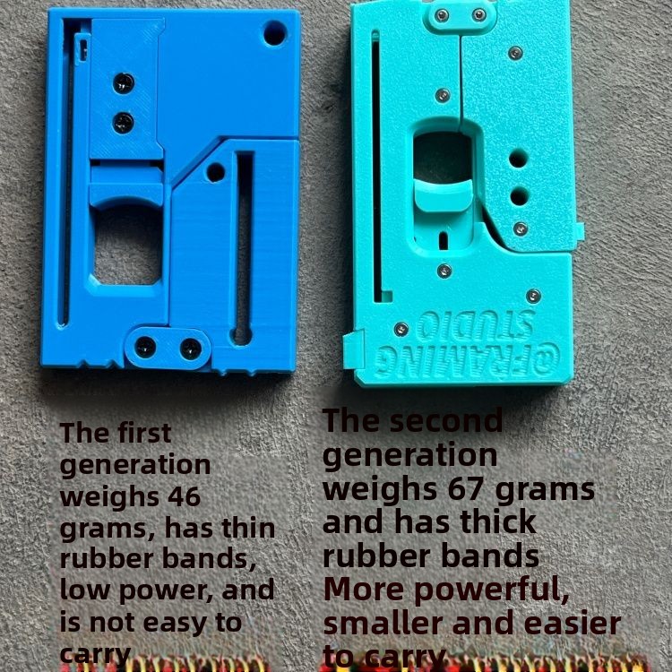 Outdoor Hunting Tools - Magic Pivot Cardboard Slingshot 3D Printed