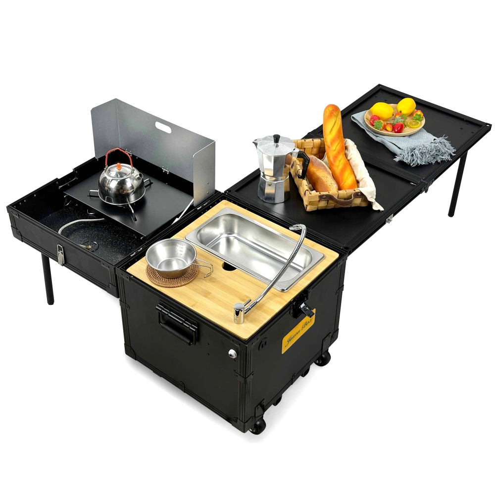 Outdoor Hunting Kitchen - Camping Outdoor Portable Mobile Kitchen Car