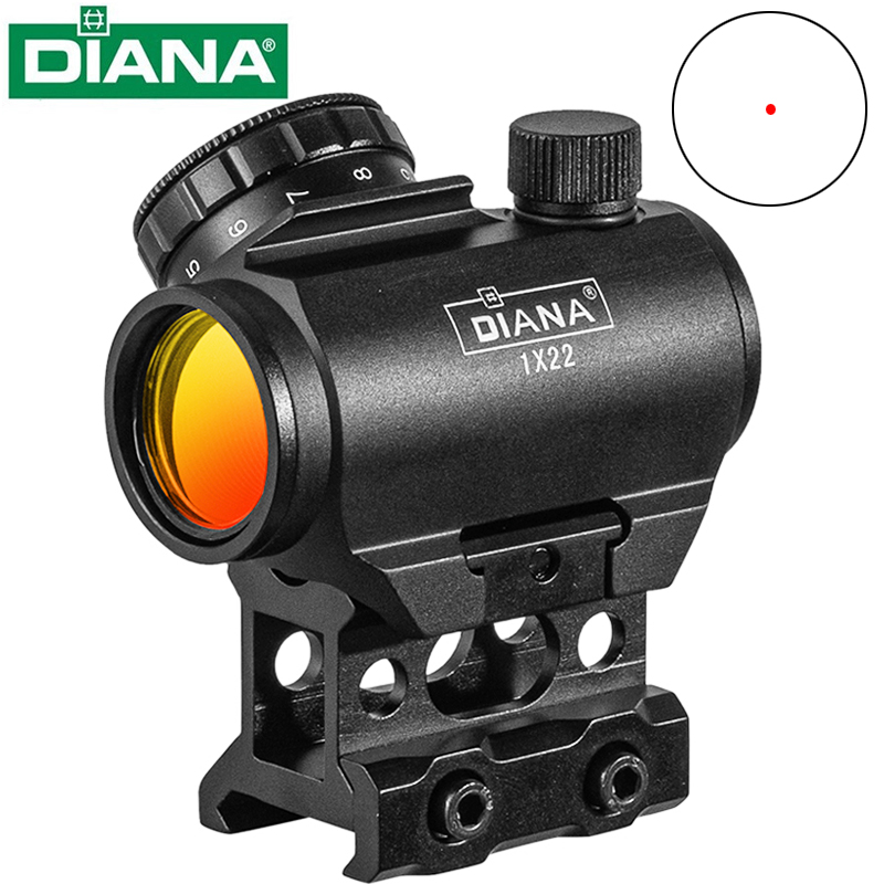 DIANA 1x22 Red Dot Sight 4 MOA - огляд і ціна Outdoor Hunting Rifle