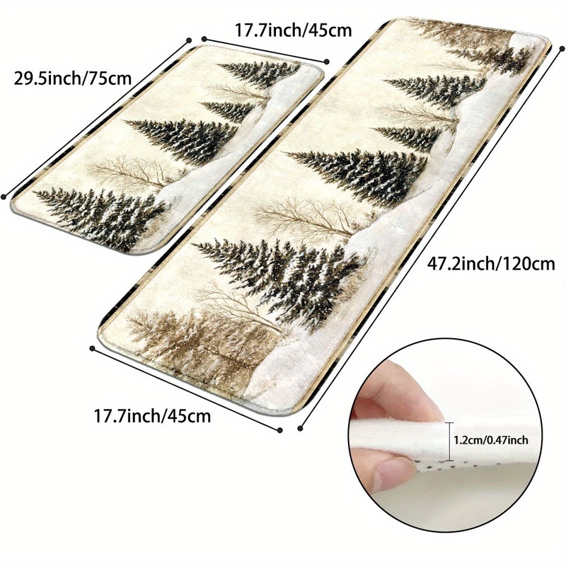 VIKAMA Christmas Carpet Winter - огляд і ціна Hunting Outdoor Rug