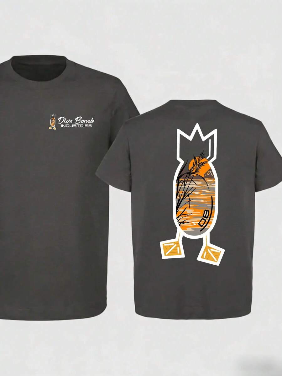 Men's Pure Cotton T-Shirt,Mens - огляд і ціна Outdoor Hunting Brand Logos