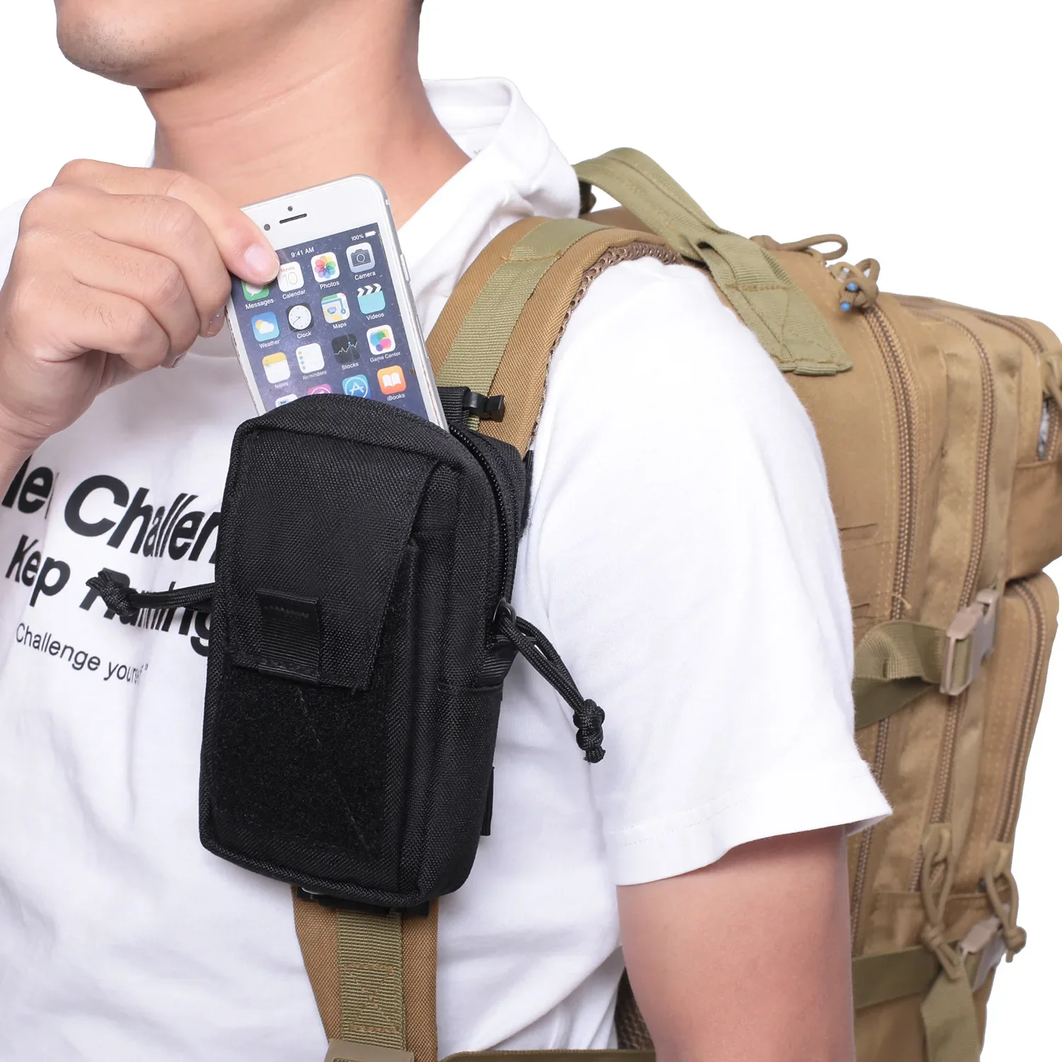 Molle Backpack Strap Bag Phone - огляд і ціна Outdoor Hunting Backpack