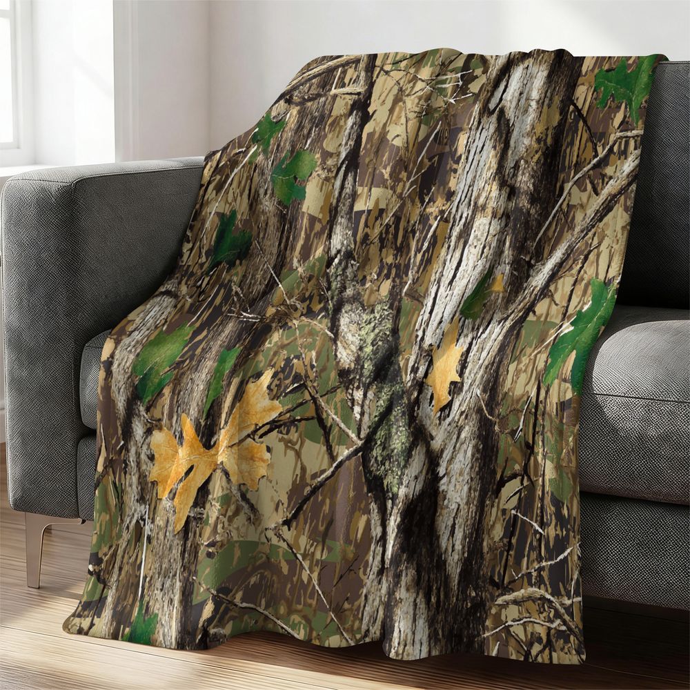 Forest Camouflage Flannel Blan - огляд і ціна Hunting Outdoor Rug